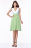 ColsBM Jolie Sage Green Gorgeous A-line V-neck Sleeveless Chiffon Bridesmaid Dresses