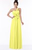 ColsBM Kaylin Pale Yellow Gorgeous A-line One Shoulder Sleeveless Floor Length Bridesmaid Dresses