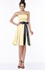 ColsBM Amiya Cornhusk Glamorous A-line Sleeveless Zip up Chiffon Knee Length Bridesmaid Dresses