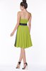 ColsBM Amiya Green Oasis Glamorous A-line Sleeveless Zip up Chiffon Knee Length Bridesmaid Dresses