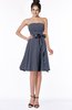 ColsBM Amiya Nightshadow Blue Glamorous A-line Sleeveless Zip up Chiffon Knee Length Bridesmaid Dresses