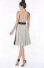 ColsBM Amiya Platinum Glamorous A-line Sleeveless Zip up Chiffon Knee Length Bridesmaid Dresses