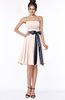 ColsBM Amiya Silver Peony Glamorous A-line Sleeveless Zip up Chiffon Knee Length Bridesmaid Dresses