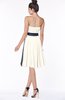 ColsBM Amiya Whisper White Glamorous A-line Sleeveless Zip up Chiffon Knee Length Bridesmaid Dresses