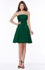 ColsBM Karen Alpine Green Glamorous A-line Strapless Sleeveless Half Backless Satin Bridesmaid Dresses