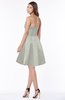 ColsBM Karen Platinum Glamorous A-line Strapless Sleeveless Half Backless Satin Bridesmaid Dresses