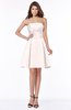 ColsBM Karen Rosewater Pink Glamorous A-line Strapless Sleeveless Half Backless Satin Bridesmaid Dresses