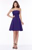 ColsBM Karen Royal Purple Glamorous A-line Strapless Sleeveless Half Backless Satin Bridesmaid Dresses