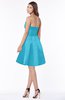 ColsBM Karen Turquoise Glamorous A-line Strapless Sleeveless Half Backless Satin Bridesmaid Dresses