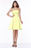 ColsBM Karen Wax Yellow Glamorous A-line Strapless Sleeveless Half Backless Satin Bridesmaid Dresses