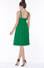 ColsBM Jaylin Green Mature V-neck Sleeveless Zip up Knee Length Appliques Bridesmaid Dresses