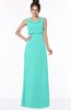 ColsBM Eileen Blue Turquoise Gorgeous A-line Scoop Sleeveless Floor Length Bridesmaid Dresses