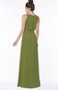 ColsBM Eileen Olive Green Gorgeous A-line Scoop Sleeveless Floor Length Bridesmaid Dresses