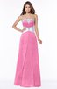 ColsBM Alivia Carnation Pink Glamorous A-line Bateau Sleeveless Half Backless Flower Bridesmaid Dresses