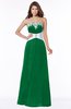 ColsBM Alivia Green Glamorous A-line Bateau Sleeveless Half Backless Flower Bridesmaid Dresses