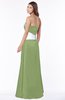 ColsBM Alivia Moss Green Glamorous A-line Bateau Sleeveless Half Backless Flower Bridesmaid Dresses