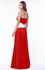 ColsBM Alivia Red Glamorous A-line Bateau Sleeveless Half Backless Flower Bridesmaid Dresses