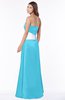 ColsBM Alivia Turquoise Glamorous A-line Bateau Sleeveless Half Backless Flower Bridesmaid Dresses