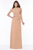 ColsBM Kaia Almost Apricot Modern Sleeveless Zip up Floor Length Sash Bridesmaid Dresses