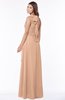 ColsBM Kaia Almost Apricot Modern Sleeveless Zip up Floor Length Sash Bridesmaid Dresses