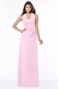 ColsBM Kaia Baby Pink Modern Sleeveless Zip up Floor Length Sash Bridesmaid Dresses