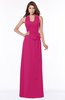 ColsBM Kaia Beetroot Purple Modern Sleeveless Zip up Floor Length Sash Bridesmaid Dresses
