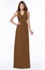 ColsBM Kaia Brown Modern Sleeveless Zip up Floor Length Sash Bridesmaid Dresses