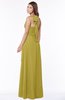 ColsBM Kaia Golden Olive Modern Sleeveless Zip up Floor Length Sash Bridesmaid Dresses