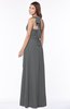 ColsBM Kaia Grey Modern Sleeveless Zip up Floor Length Sash Bridesmaid Dresses