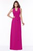 ColsBM Kaia Hot Pink Modern Sleeveless Zip up Floor Length Sash Bridesmaid Dresses