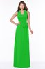 ColsBM Kaia Jasmine Green Modern Sleeveless Zip up Floor Length Sash Bridesmaid Dresses