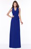 ColsBM Kaia Nautical Blue Modern Sleeveless Zip up Floor Length Sash Bridesmaid Dresses
