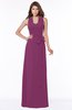 ColsBM Kaia Raspberry Modern Sleeveless Zip up Floor Length Sash Bridesmaid Dresses