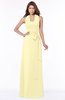 ColsBM Kaia Soft Yellow Modern Sleeveless Zip up Floor Length Sash Bridesmaid Dresses