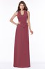 ColsBM Kaia Wine Modern Sleeveless Zip up Floor Length Sash Bridesmaid Dresses
