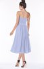 ColsBM Deborah Blue Heron Luxury Sleeveless Half Backless Chiffon Knee Length Pick up Bridesmaid Dresses
