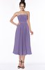ColsBM Deborah Chalk Violet Luxury Sleeveless Half Backless Chiffon Knee Length Pick up Bridesmaid Dresses