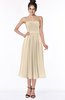ColsBM Deborah Champagne Luxury Sleeveless Half Backless Chiffon Knee Length Pick up Bridesmaid Dresses