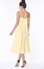 ColsBM Deborah Cornhusk Luxury Sleeveless Half Backless Chiffon Knee Length Pick up Bridesmaid Dresses