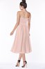 ColsBM Deborah Dusty Rose Luxury Sleeveless Half Backless Chiffon Knee Length Pick up Bridesmaid Dresses