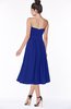 ColsBM Deborah Electric Blue Luxury Sleeveless Half Backless Chiffon Knee Length Pick up Bridesmaid Dresses