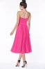 ColsBM Deborah Fandango Pink Luxury Sleeveless Half Backless Chiffon Knee Length Pick up Bridesmaid Dresses