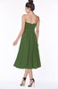 ColsBM Deborah Garden Green Luxury Sleeveless Half Backless Chiffon Knee Length Pick up Bridesmaid Dresses