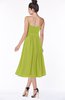 ColsBM Deborah Green Oasis Luxury Sleeveless Half Backless Chiffon Knee Length Pick up Bridesmaid Dresses