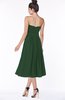 ColsBM Deborah Hunter Green Luxury Sleeveless Half Backless Chiffon Knee Length Pick up Bridesmaid Dresses