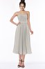 ColsBM Deborah Hushed Violet Luxury Sleeveless Half Backless Chiffon Knee Length Pick up Bridesmaid Dresses