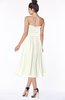 ColsBM Deborah Ivory Luxury Sleeveless Half Backless Chiffon Knee Length Pick up Bridesmaid Dresses