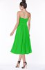 ColsBM Deborah Jasmine Green Luxury Sleeveless Half Backless Chiffon Knee Length Pick up Bridesmaid Dresses