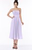 ColsBM Deborah Light Purple Luxury Sleeveless Half Backless Chiffon Knee Length Pick up Bridesmaid Dresses