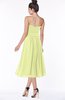 ColsBM Deborah Lime Sherbet Luxury Sleeveless Half Backless Chiffon Knee Length Pick up Bridesmaid Dresses